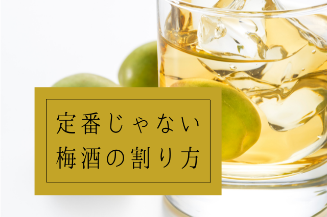 ありそうでなかった！定番じゃない梅酒の割り方5選