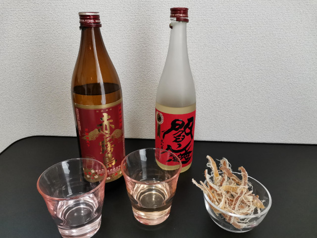 ペアリング_するめいか　焼酎