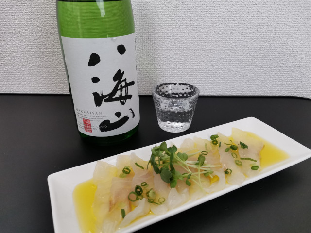 ペアリング_カルパッチョ　日本酒