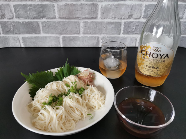 そうめん ペアリング　梅酒