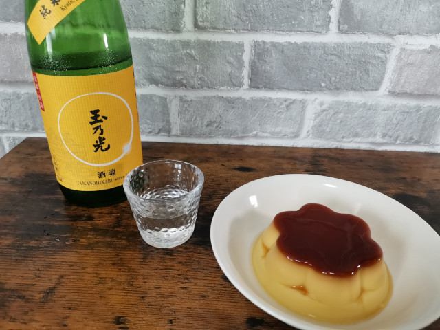 ペアリング_プリン　日本酒