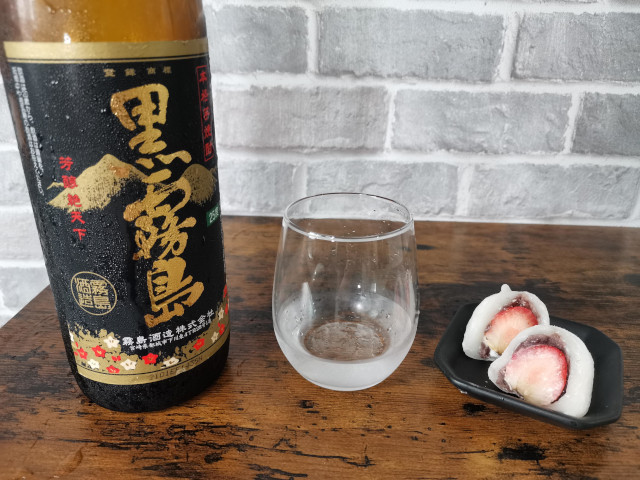 ペアリング_いちご大福　芋焼酎