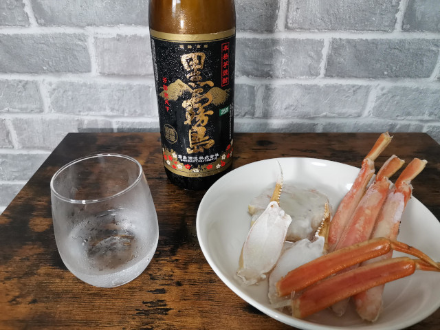 カニと芋焼酎のペアリング