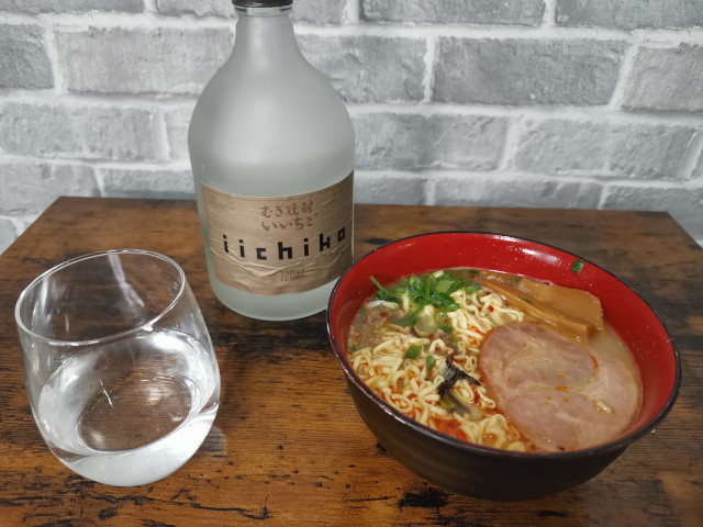 ペアリング_ラーメン 麦焼酎