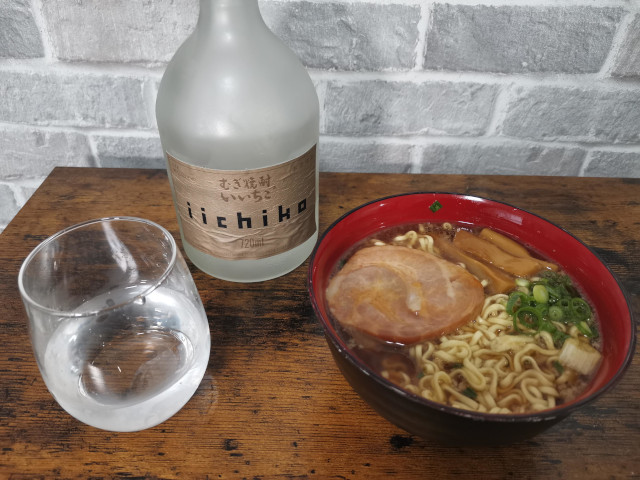 ペアリング_ラーメン 麦焼酎