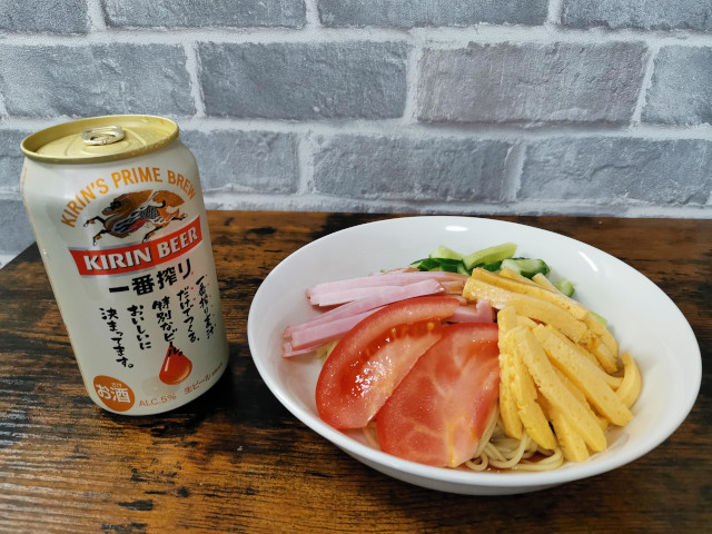 ペアリング_冷やし中華 ビール