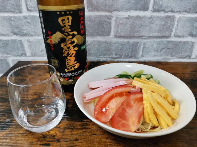 ペアリング_冷やし中華 芋焼酎